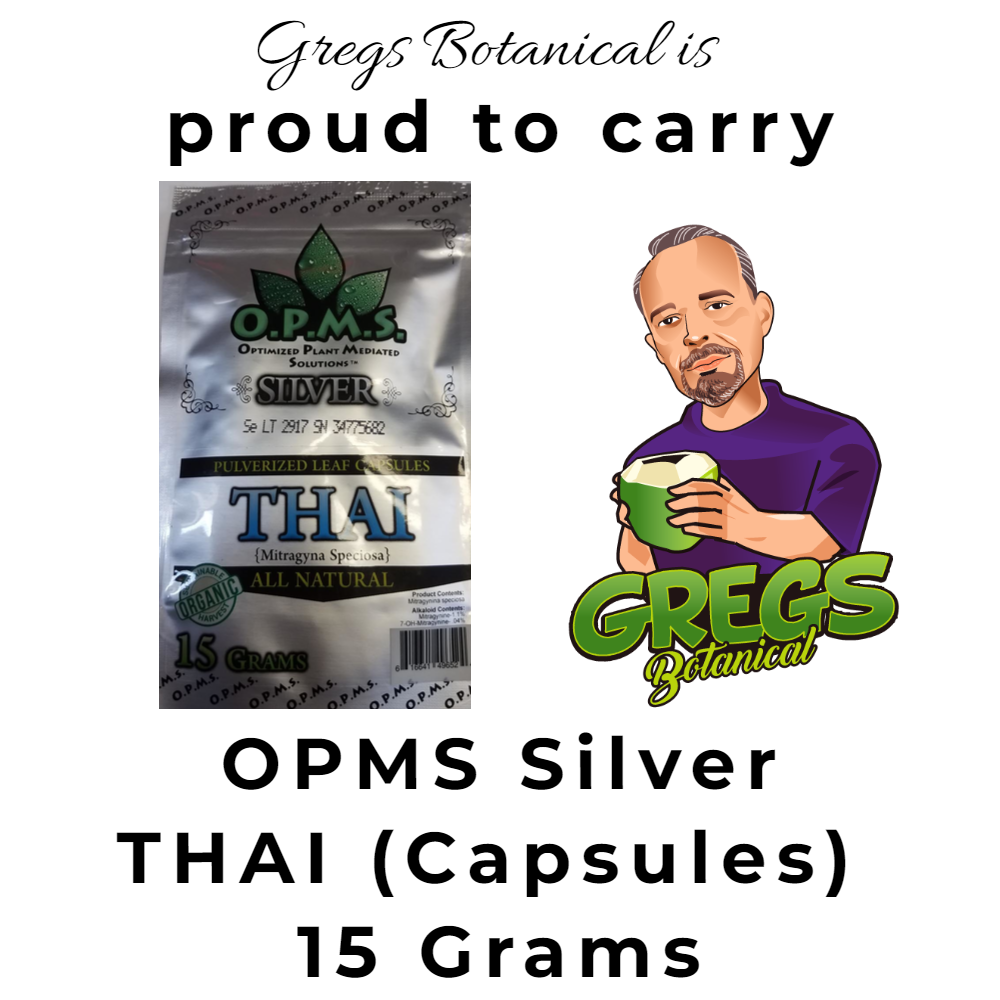 Product shot of OPMS Silver Thai 15 Grams packaging
